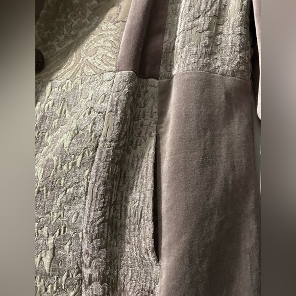 Chico's Taupe and Gray Trench Coat - Picture 3 of 7